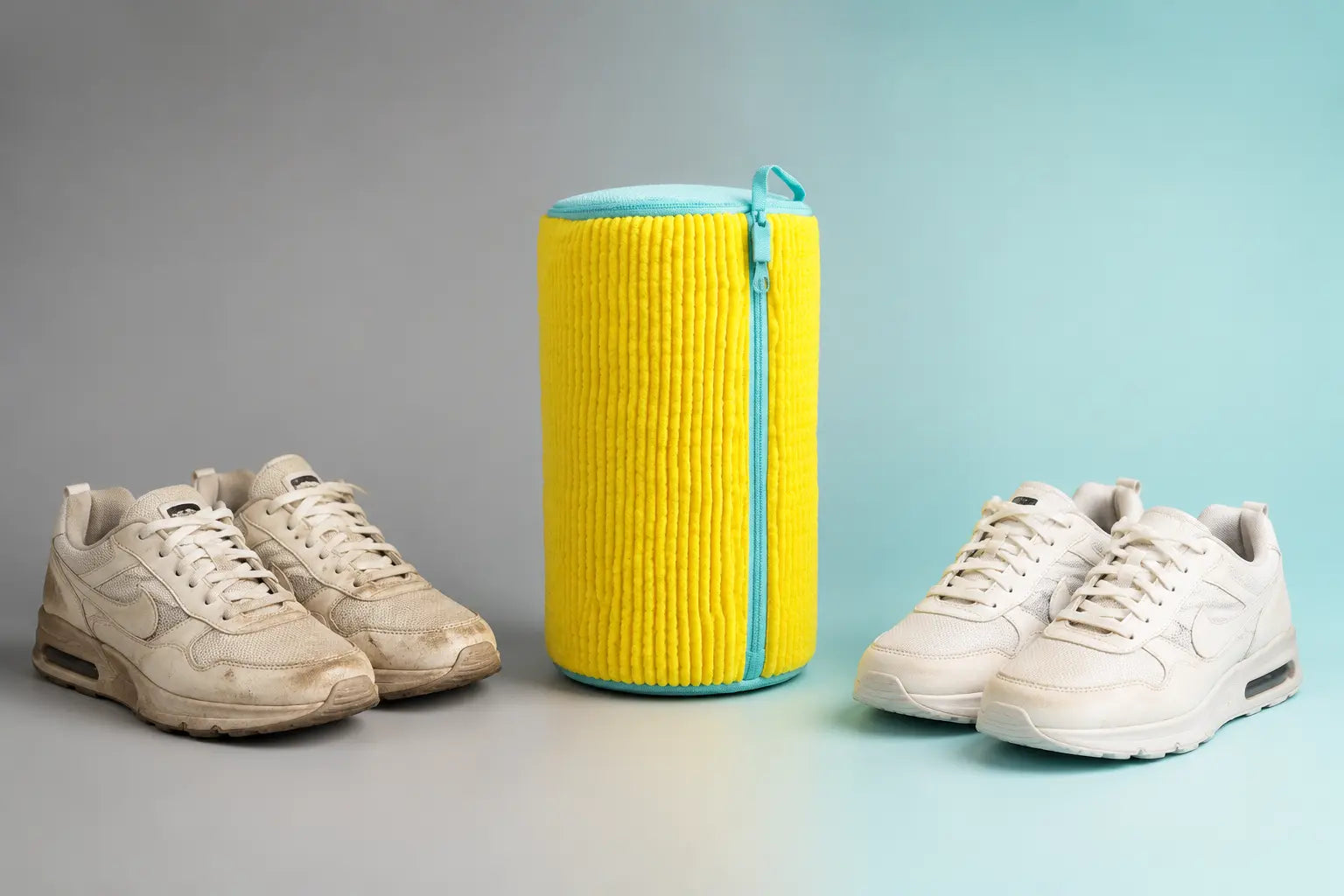 Baskets avant et après le lavage avec WashPod